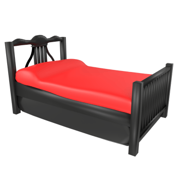 Bed isolated on transparent background png