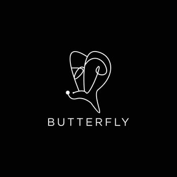 Butterfly Logo design abstract vector template