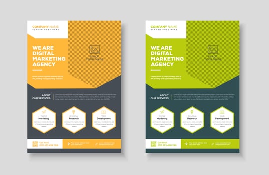 Creative corporate trendy unique business professional marketing agency modern simple leaflet flyer design for attractive business poster layout, business minimal abstract advertising vector template.