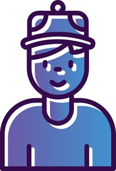 Teenager Vector Icon Design