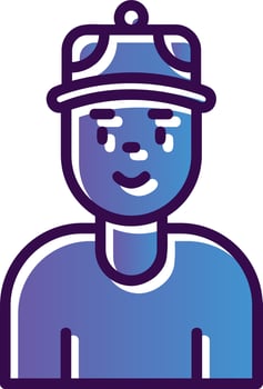 Boy Vector Icon Design