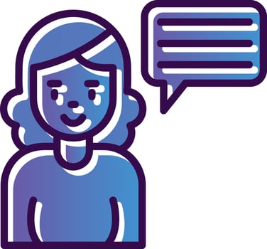 Speech Vector Icon Design