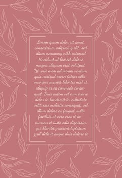 floral greeting card vector