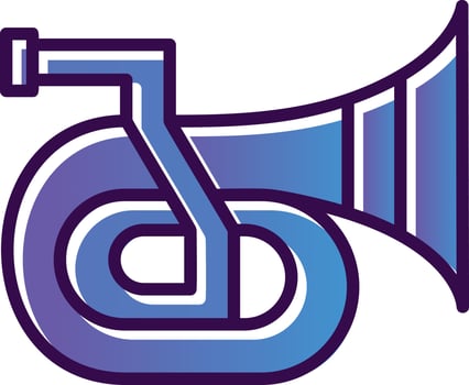Trumpet Vector Icon Design