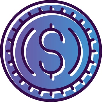 Coin Vector Icon Design