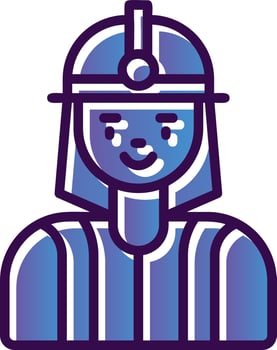 Firefighter Vector Icon Design