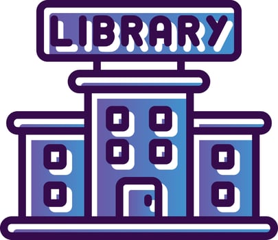 Library Vector Icon Design