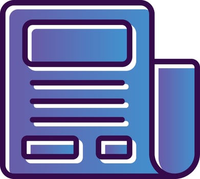 Newspaper Vector Icon Design
