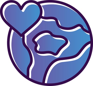 Save The World Vector Icon Design