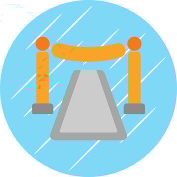 Red Carpet Vector Icon Design
