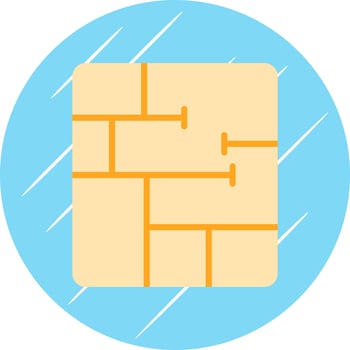 Floor Plan Vector Icon Design