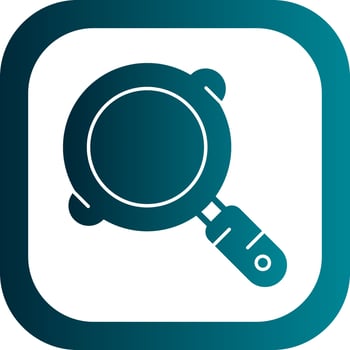 Frying Pan Vector Icon Design