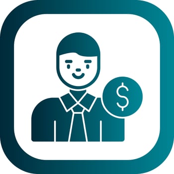 Banker Vector Icon Design