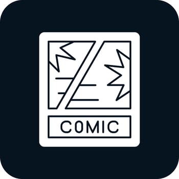 Comic Book Vector Icon Design