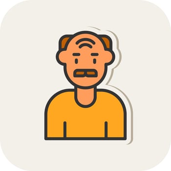 Elderly Vector Icon Design