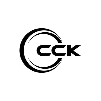 CCK letter logo design in illustration. Vector logo, calligraphy designs for logo, Poster, Invitation, etc.