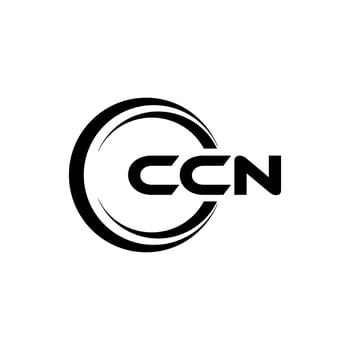 CCN letter logo design in illustration. Vector logo, calligraphy designs for logo, Poster, Invitation, etc.