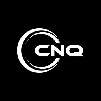 CNQ letter logo design in illustration. Vector logo, calligraphy designs for logo, Poster, Invitation, etc.