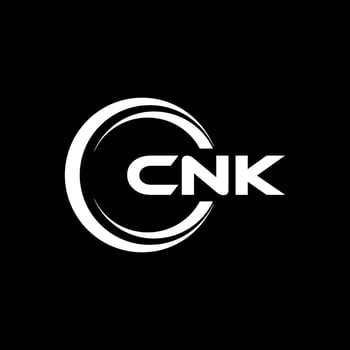 CNK letter logo design in illustration. Vector logo, calligraphy designs for logo, Poster, Invitation, etc.