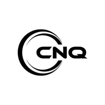 CNQ letter logo design in illustration. Vector logo, calligraphy designs for logo, Poster, Invitation, etc.