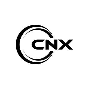 CNX letter logo design in illustration. Vector logo, calligraphy designs for logo, Poster, Invitation, etc.