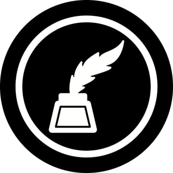 Inkwell Vector Icon
