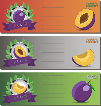 Sweet juicy tasty natural eco product plum png