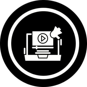 Video Marketing Vector Icon