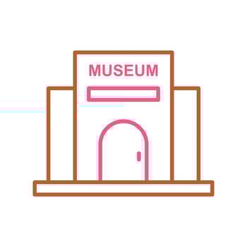 Museum Building Vector Icon