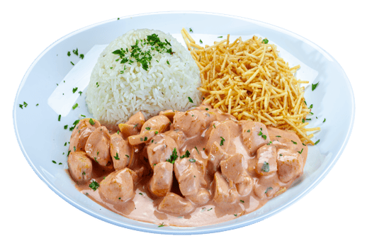 chicken stroganoff rice potato straw png