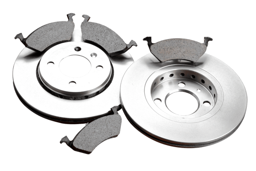 Brake disc with pads png