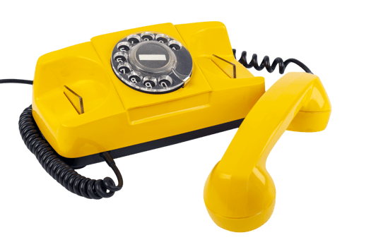 old yellow phone png
