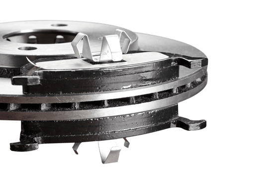 Brake disc with pads png