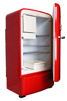 old red fridge png