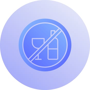 No Drinking Vector Icon
