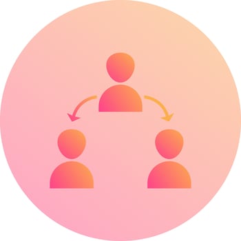 Unique Connected Users Vector Icon