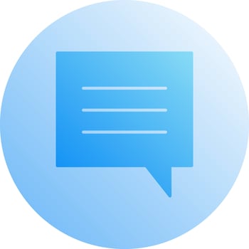 Unique Single Chat Bubble Vector Icon
