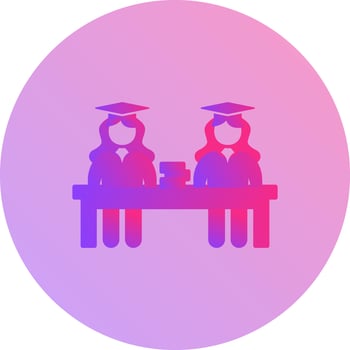 Unique Combined Study Vector Icon