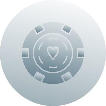 Unique Poker Chips Vector Icon