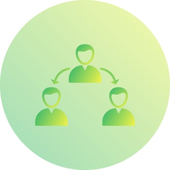 Unique Connected Users Vector Icon