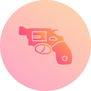 Unique Revolver Vector Icon