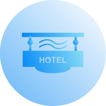 Hotel Sign Vector Icon