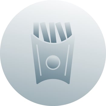 Unique French Fries Vector Icon