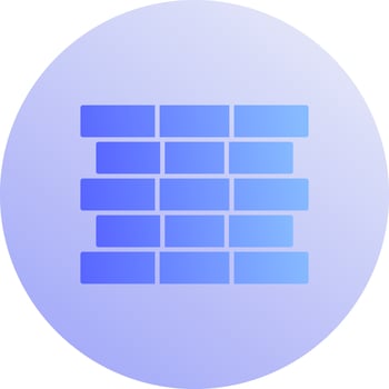 Unique Bricks Vector Icon