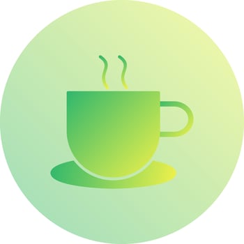 Unique Hot Coffee Vector Icon