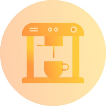 Unique Coffee Machine Vector Icon