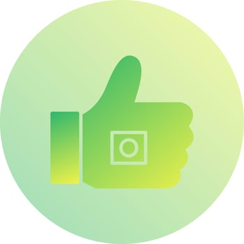 Unique Like Marketing Vector Icon