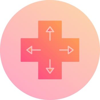 Unique Direction Keys Vector Icon