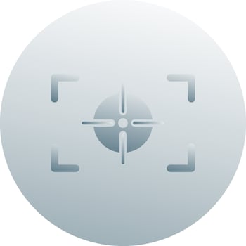 Unique Focus Horizontal Vector Icon