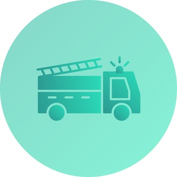 Unique Fire Truck Vector Icon